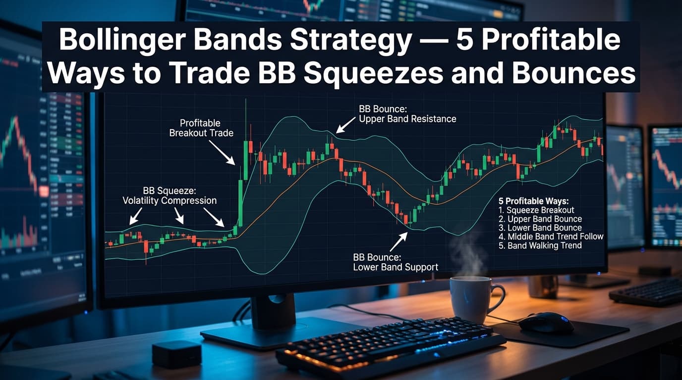 Bollinger Bands Strategy β 5 Profitable Ways to Trade BB Squeezes and Bounces