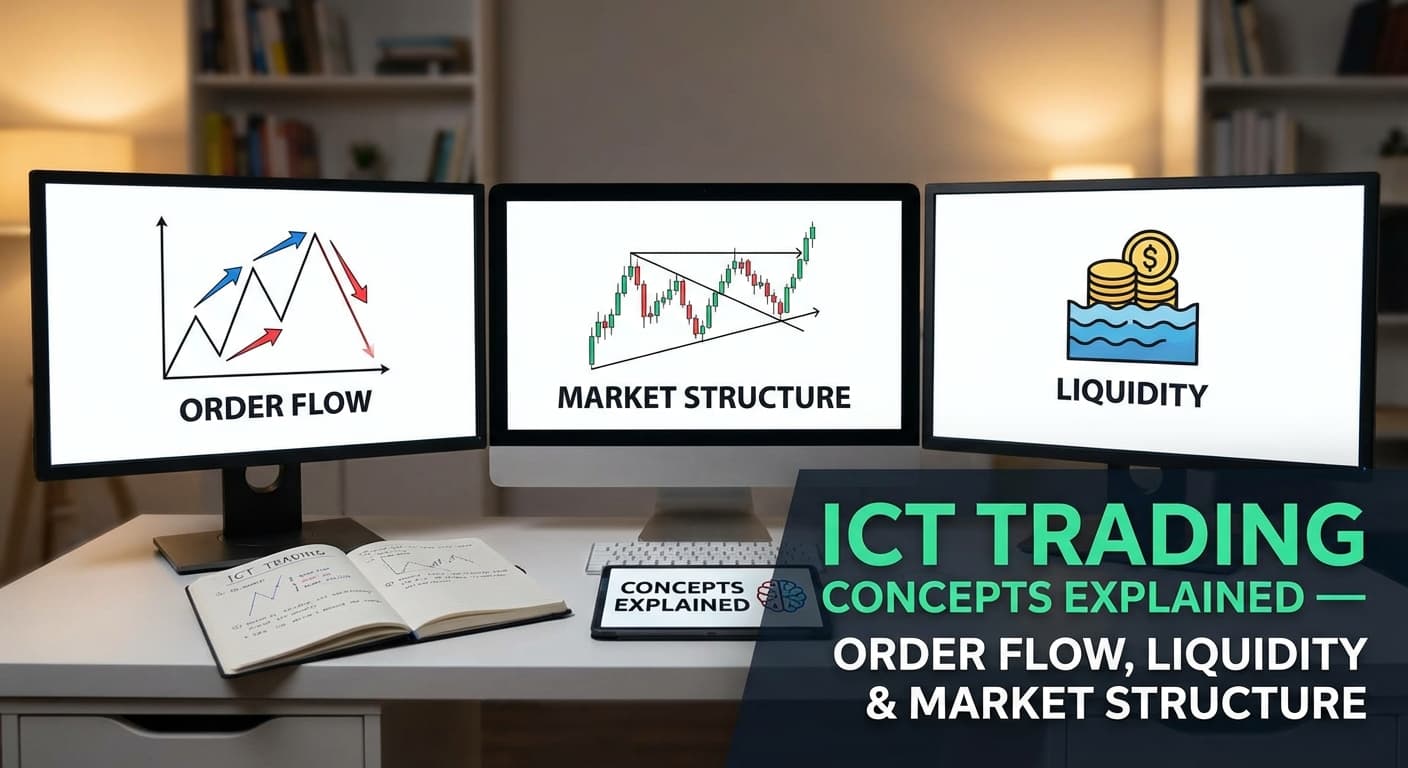ICT Trading Concepts Explained — Order Flow, Liquidity & Market Structure