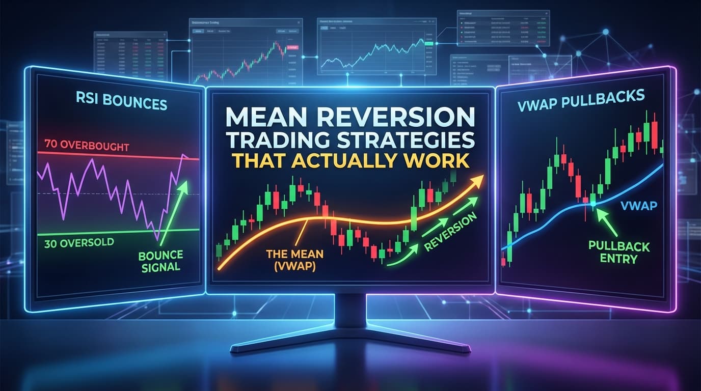 Mean Reversion Trading Strategies That Actually Work — From RSI Bounces to VWAP Pullbacks